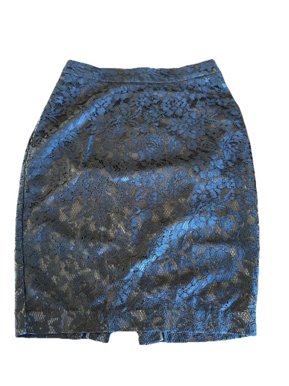 Victoria Secret Pencil Skirt Small Black Laced Lined